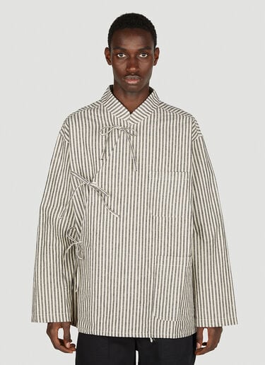 Tibet Striped Jacket Engineered Garments Tibet Striped Jacket Grey egg0152007