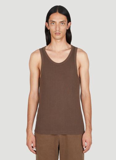 Entire Studios Cotton Rib Tank Top Brown ent0153024