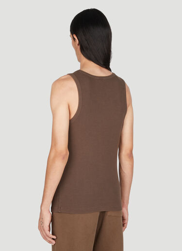 Cotton Rib Tank Top Entire Studios Cotton Rib Tank Top Brown ent0153024