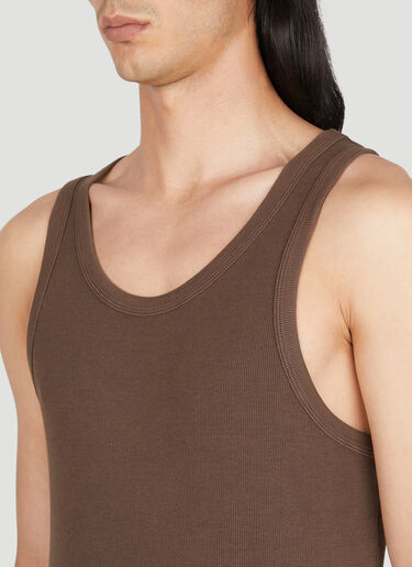 Cotton Rib Tank Top Entire Studios Cotton Rib Tank Top Brown ent0153024