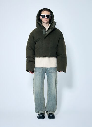 Entire Studios MML Hooded Puffer Jacket Green ent0158011