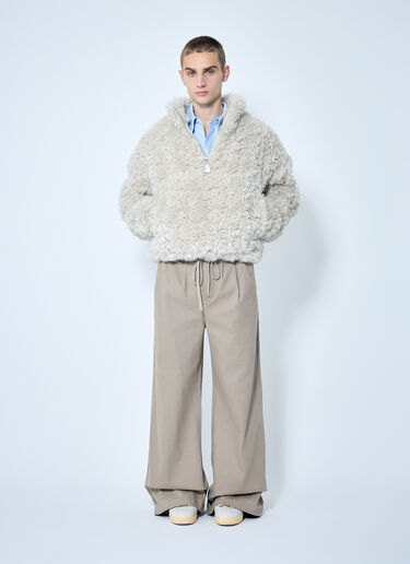 Entire Studios Fluffy Quarter Zip Sweatshirt Off white ent0158014