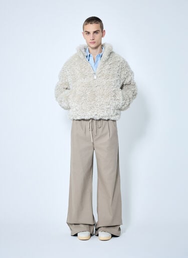 Fluffy Quarter Zip Sweatshirt Entire Studios Fluffy Quarter Zip Sweatshirt Off white ent0158014