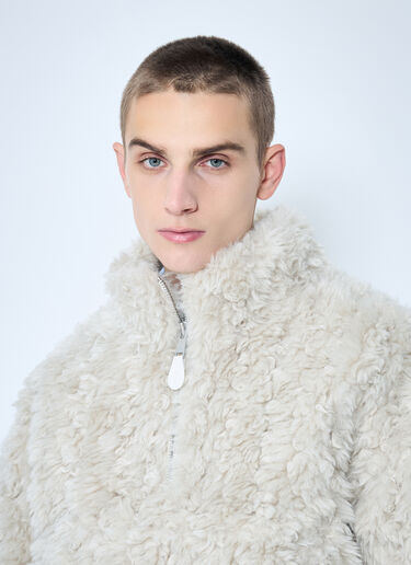 Entire Studios Fluffy Quarter Zip Sweatshirt Off white ent0158014
