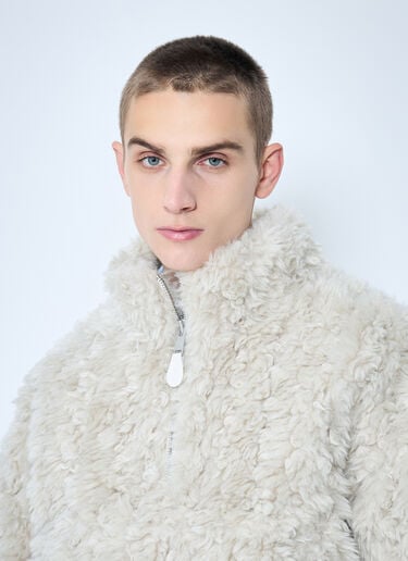 Fluffy Quarter Zip Sweatshirt Entire Studios Fluffy Quarter Zip Sweatshirt Off white ent0158014