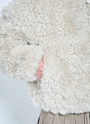 Entire Studios Fluffy Quarter Zip Sweatshirt Off white ent0158014