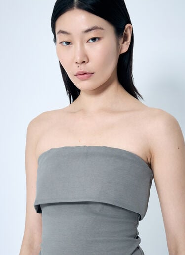 Lap Bandeau Top Entire Studios Lap Bandeau Top Grey ent0258005
