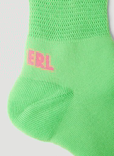 ERL 镂空袜 绿色 erl0152018
