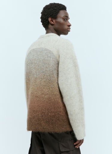 Gradient Rainbow Sweater ERL Gradient Rainbow Sweater Beige erl0154015