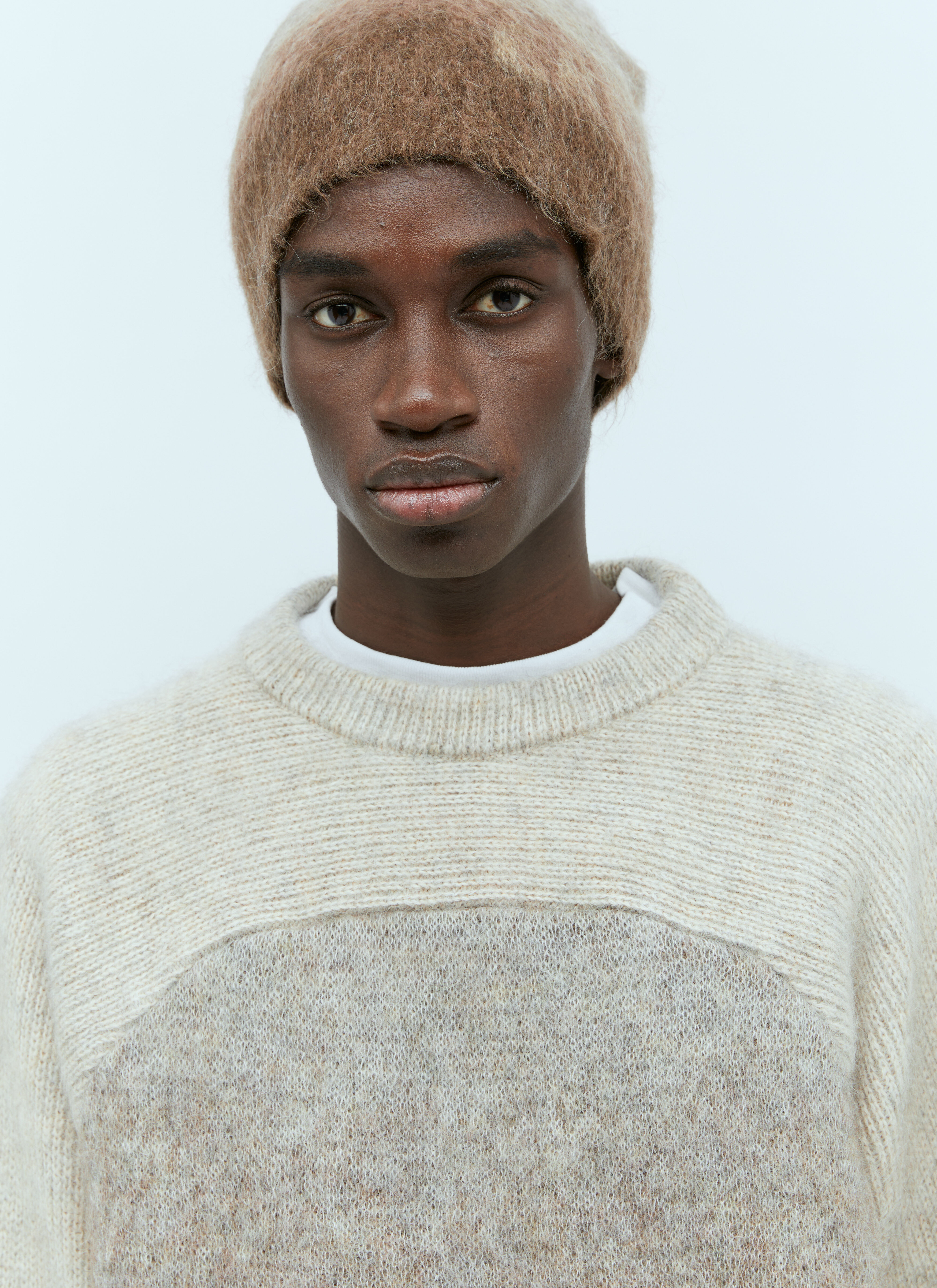 ERL Men's' Gradient Knit Beanie Hat in Blue | LN-CC®