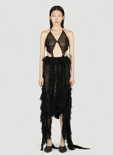Mermaid Ruched Dress Ester Manas Mermaid Ruched Dress Black est0252003