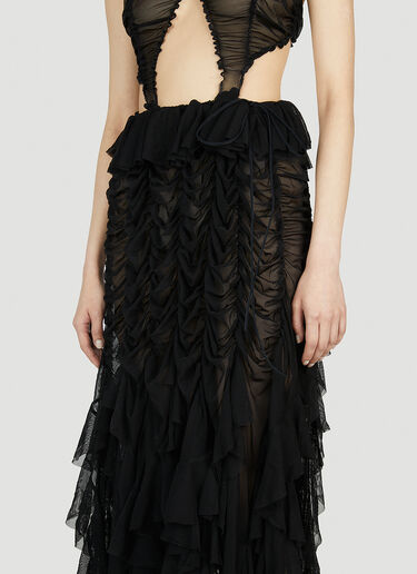Mermaid Ruched Dress Ester Manas Mermaid Ruched Dress Black est0252003