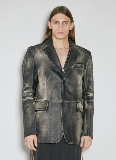 Cameron Brushed Leather Jacket Eytys Cameron Brushed Leather Jacket Grey eyt0354004