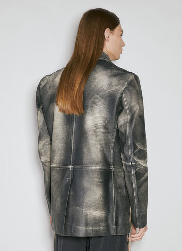 Cameron Brushed Leather Jacket Eytys Cameron Brushed Leather Jacket Grey eyt0354004
