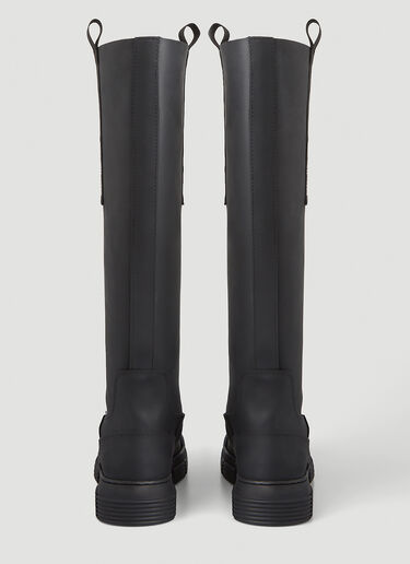 Knee High Rubber Boots GANNI Knee High Rubber Boots Black gan0246089