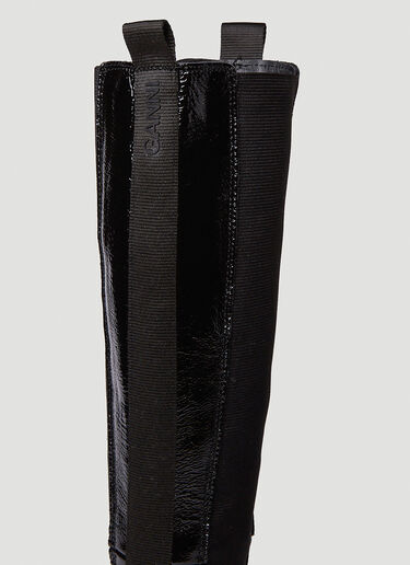 Cleated Heeled Chelsea Boots GANNI Cleated Heeled Chelsea Boots Black gan0250015