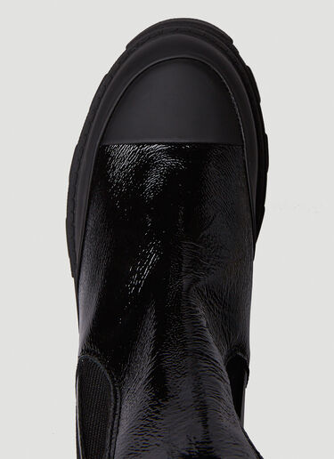 GANNI Cleated Heeled Chelsea Boots Black gan0250015