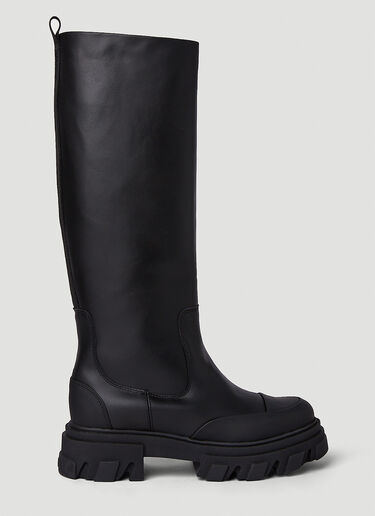 Cleated Tubular Boots GANNI Cleated Tubular Boots Black gan0250041