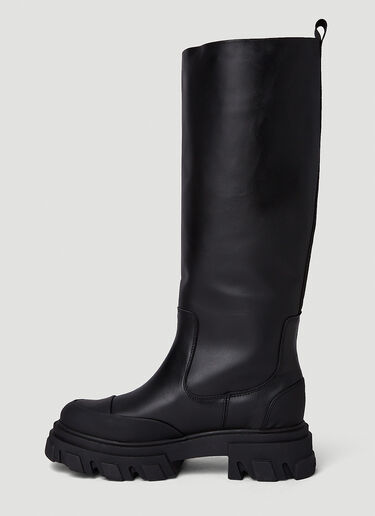Cleated Tubular Boots GANNI Cleated Tubular Boots Black gan0250041