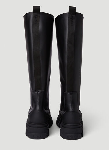 Cleated Tubular Boots GANNI Cleated Tubular Boots Black gan0250041