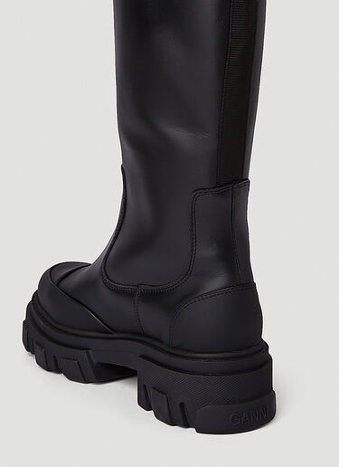 Cleated Tubular Boots GANNI Cleated Tubular Boots Black gan0250041