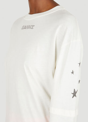 Layered Long Sleeve T-Shirt GANNI Layered Long Sleeve T-Shirt White gan0251018