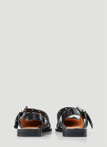Wide Buckle Ballerina Flats GANNI Wide Buckle Ballerina Flats Black gan0251028