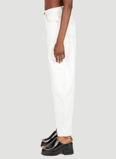 Barrel Leg Jeans GANNI Barrel Leg Jeans White gan0251082