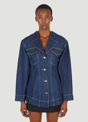 Hourglass Denim Jacket GANNI Hourglass Denim Jacket Blue gan0251085