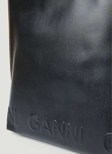 Banner 中号托特包 GANNI Banner 中号托特包 黑色 gan0251100