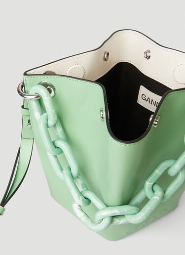 Diamond Small Bucket Bag GANNI Diamond Small Bucket Bag Green gan0251105