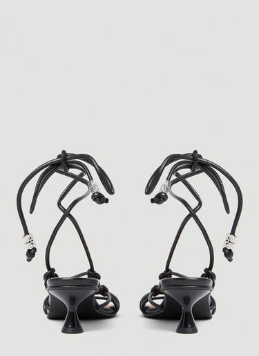 ノット キトゥンヒールサンダル GANNI ノット キトゥンヒールサンダル ブラック gan0253030