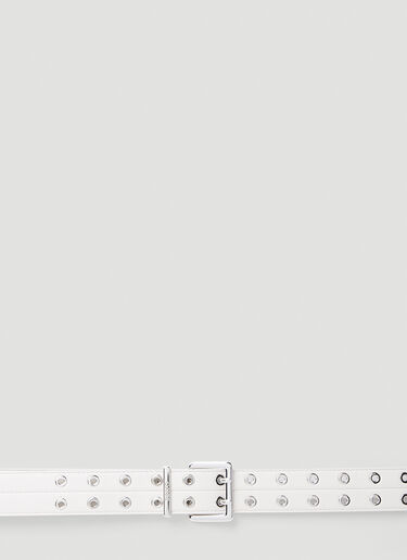 Double Eyelet Belt GANNI Double Eyelet Belt White gan0253051