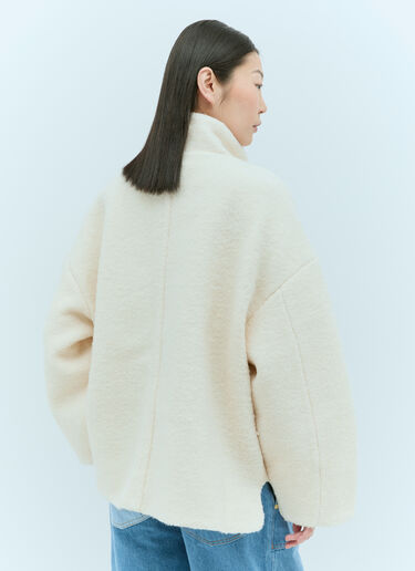 圈圈呢落肩夹克 GANNI 圈圈呢落肩夹克 乳白色 gan0255004