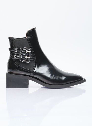 Chunky Buckle Chelsea Boots GANNI Chunky Buckle Chelsea Boots Black gan0255084