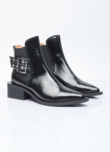 Chunky Buckle Chelsea Boots GANNI Chunky Buckle Chelsea Boots Black gan0255084