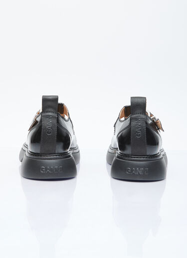 Everyday Buckle Mary Jane Shoes GANNI Everyday Buckle Mary Jane Shoes Black gan0255093