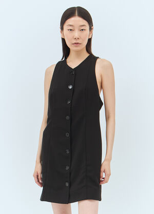 GANNI ツイルスーツミニドレス ブラック gan0257003