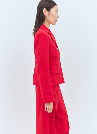Fitted Twill Blazer GANNI Fitted Twill Blazer Red gan0257022