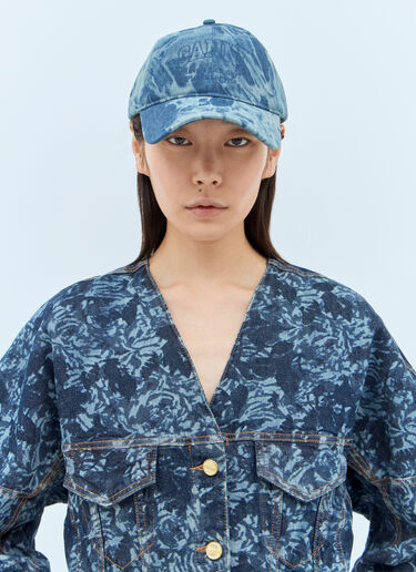 刺绣徽标棒球帽 GANNI 刺绣徽标棒球帽 蓝色 gan0257060