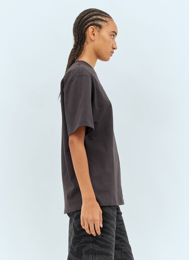 Drop Shoulder Heart T-Shirt Ganni Drop Shoulder Heart T-Shirt Grey gan0258011