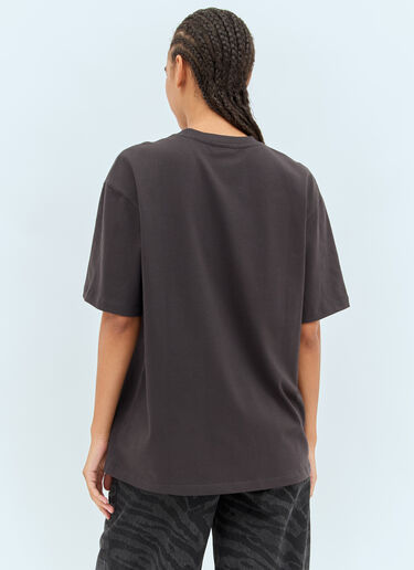 Drop Shoulder Heart T-Shirt Ganni Drop Shoulder Heart T-Shirt Grey gan0258011