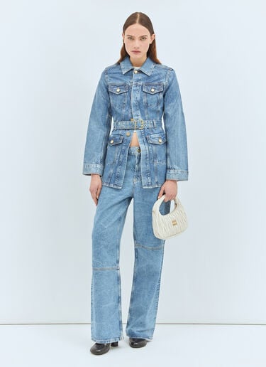 Ganni Foil Izey Jeans Blue gan0258019
