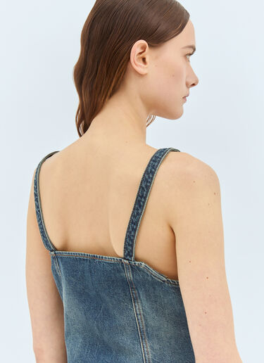 Heavy Washed Denim Top Ganni Heavy Washed Denim Top Blue gan0258032