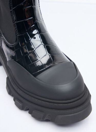 Cleated Mid Chelsea Boot Ganni Cleated Mid Chelsea Boot Black gan0258044