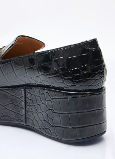 Butterfly Chain Platform Loafers Ganni Butterfly Chain Platform Loafers Black gan0258049