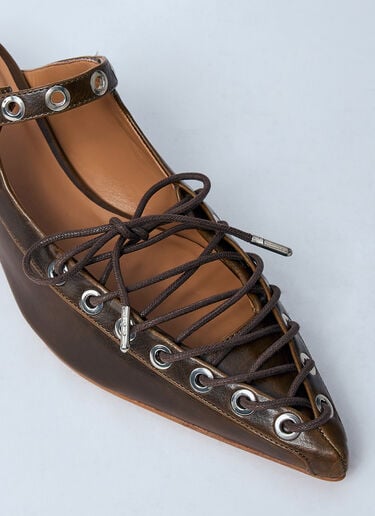 GANNI Eyelet Mules Black gan0260022