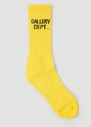 Gallery Dept. Logo Socks Yellow gdp0146026