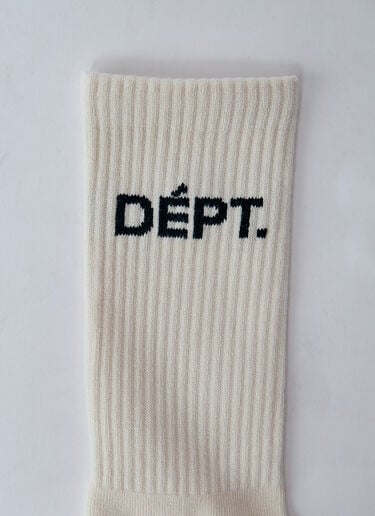Gallery Dept. 로고 모티프 양말 화이트 gdp0160027