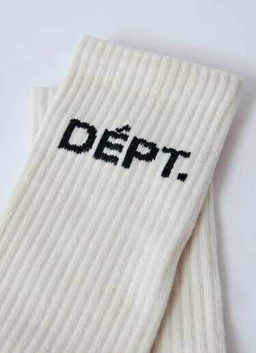 Gallery Dept. 로고 모티프 양말 화이트 gdp0160027